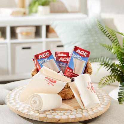 3M™ ACE™ Elastic Bandage 4 Inch X 5.3 Foot Single Hook and Loop Closure Tan NonSterile Standard Compression (500545_EA)