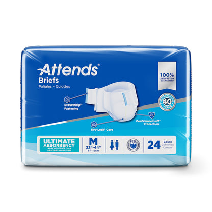 Attends® Advanced Unisex Adult Incontinence Brief Medium Disposable Heavy Absorbency (950223_BG)