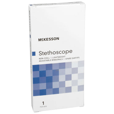 McKesson General Exam Stethoscope Red 1-Tube 22 Inch Tube Double Sided Chestpiece (363749_EA)