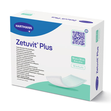 Zetuvit® Plus Super Absorbent Dressing Without Adhesive 4 X 4 Inch Square (1161228_EA)