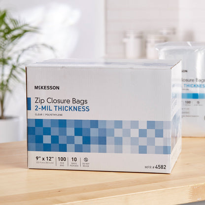 McKesson Reclosable Bag 9 X 12 Inch Polyethylene Clear Zipper Closure (911644_BX)
