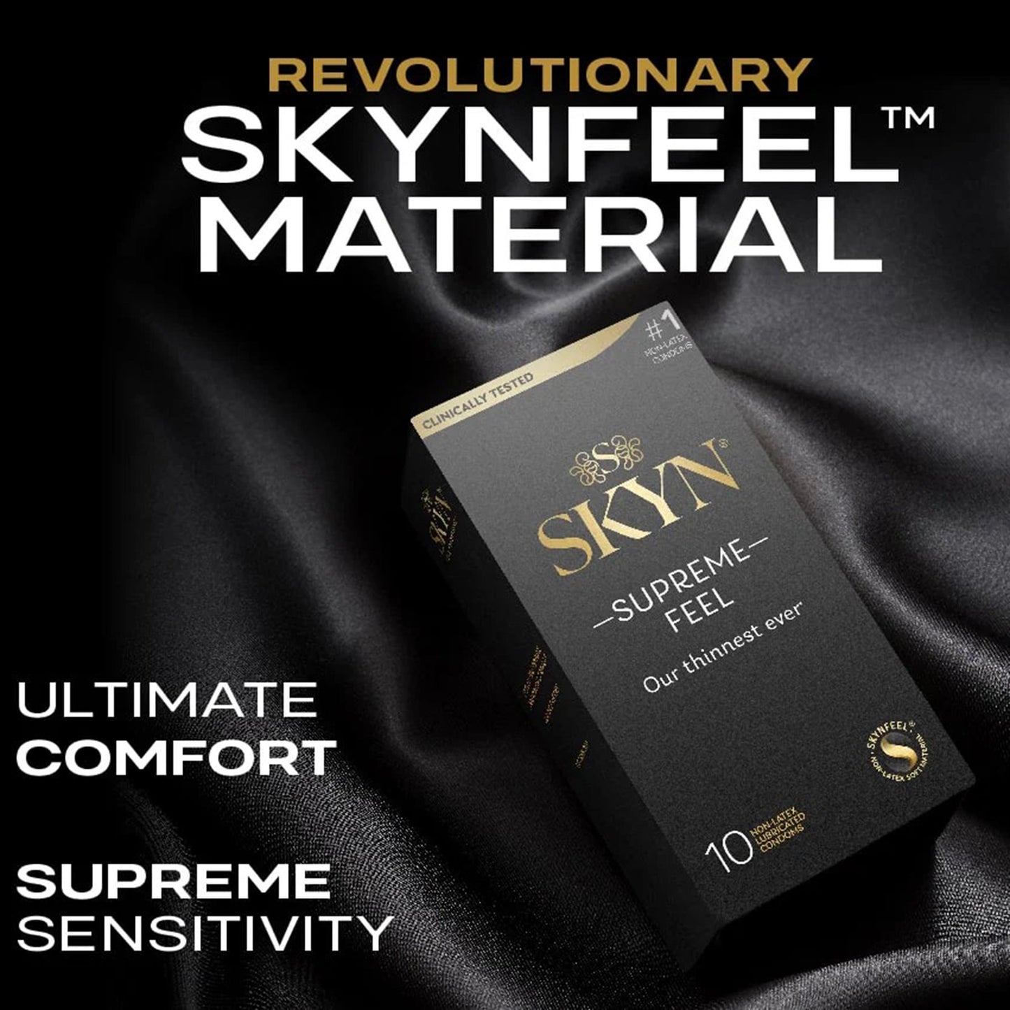 SKYN® Supreme Condom Lubricated One Size Fits Most 30 Per Box (1256942_BX)