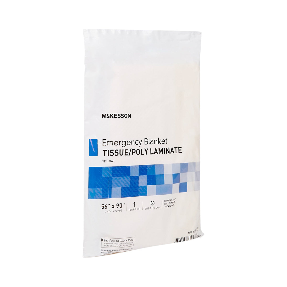 McKesson Emergency Blanket 56 X 90 Inch Tissue / Poly Laminate 10 oz. (440936_CS)