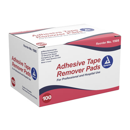 Dynarex Adhesive Remover Pad 100 per Pack (58864_CS)