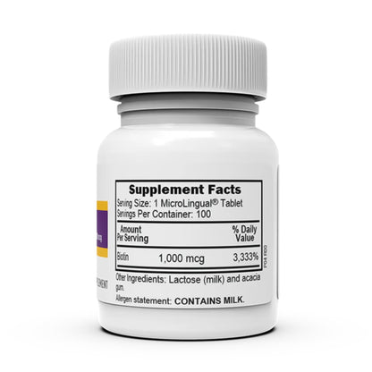 Up&Up Biotin Supplement Vitamin B7 1,000 mcg Strength Tablet 100 per Bottle (786042_BT)