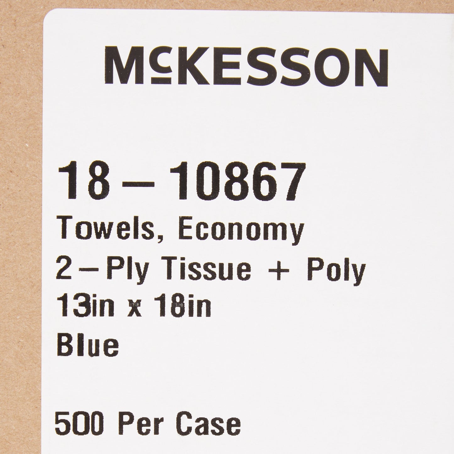 McKesson Procedure Towel 13 W X 18 L Inch Blue NonSterile (201068_CS)