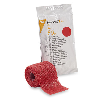 3M™ Scotchcast™ Plus Cast Tape 2 Inch X 12 Foot Fiberglass / Resin Red (199227_BX)
