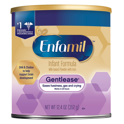 Enfamil® Gentlease® Infant Formula Unflavored 12.4 oz. Can Powder Milk-Based Fussiness / Gas / Crying (1135688_CS)