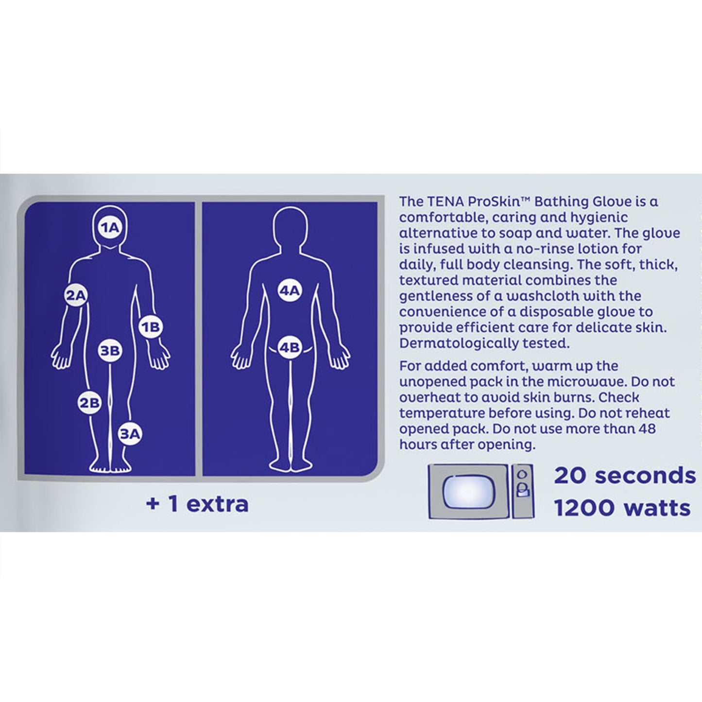 TENA® ProSkin™ Rinse-Free Bathing Glove Wipe Soft Pack Scented 5 Count (1205116_PK)