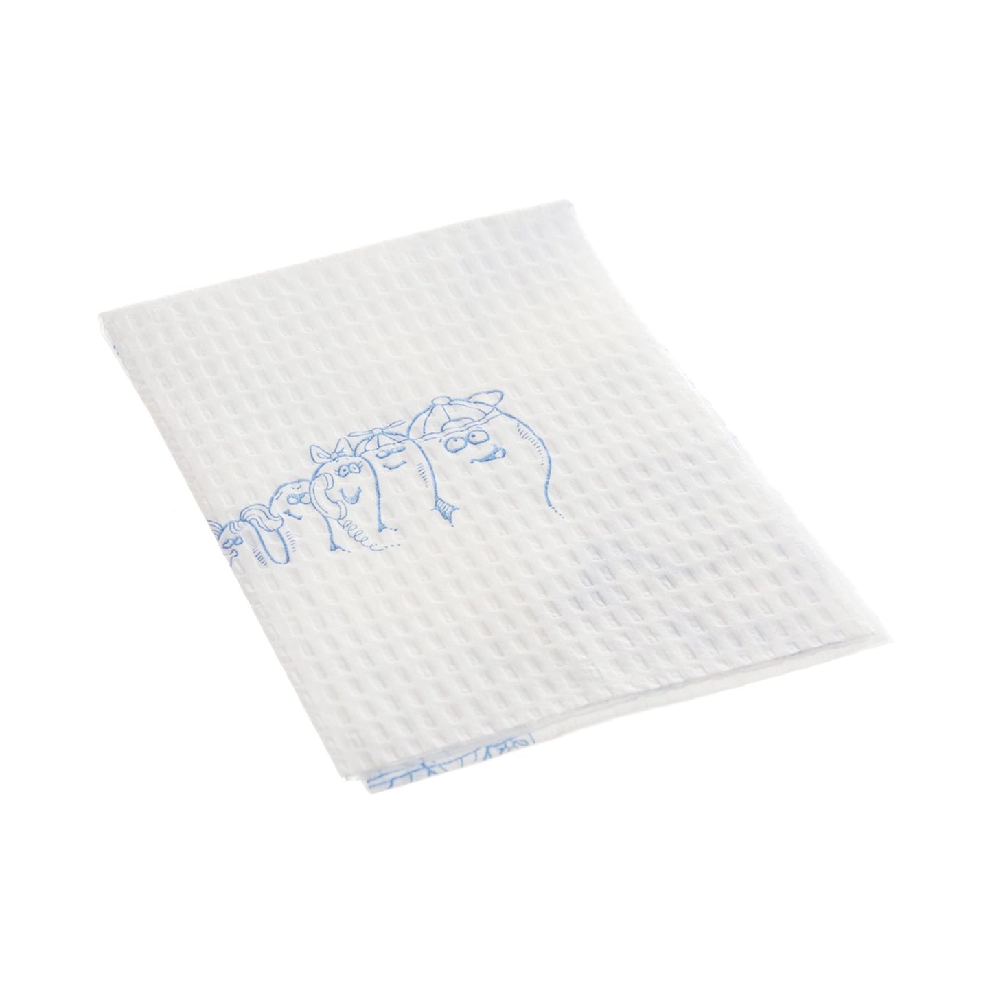 Tidi® Choice Procedure Towel 13 W X 18 L Inch White / Blue Cartoon Toes NonSterile (324309_CS)