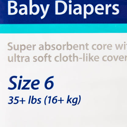 Cardinal Health™ Wings™ Unisex Baby Diaper Size 6 / 2X-Large Disposable Heavy Absorbency (724687_BG)