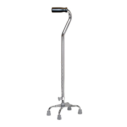 drive™ Small Base Quad Cane Aluminum 30 to 39 Inch Height Chrome (628457_EA)