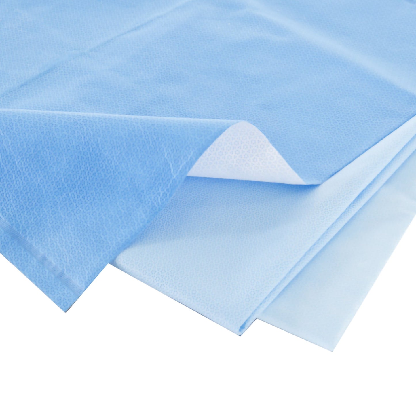 QUICK CHECK* H500 Sterilization Wrap White / Blue 18 X 18 Inch Dual Layer SMS Polypropylene Steam / EO Gas / Hydrogen Peroxide (843035_BG)