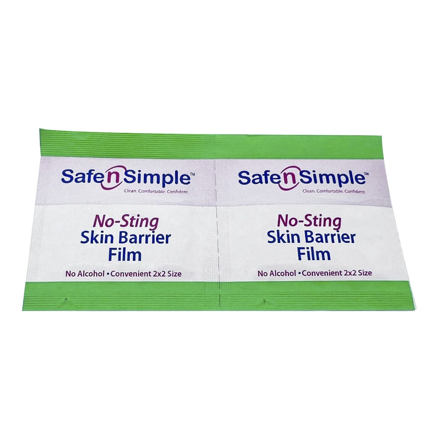 Safe N Simple™ No-Sting Skin Barrier Wipe 60% / 20% Strength Purified Water / Polyvinylpyrrolidone / Glycerin / Propylene Glycol Individual Packet Sterile (869585_EA)