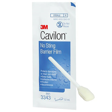 3M™ Cavilon™ No Sting Skin Barrier Applicator 26 to 62% Strength Hexamethyldisiloxane / Isooctane / Acrylate Terpolymer / Polyphenylmethylsiloxane Individual Packet Sterile (292018_EA)