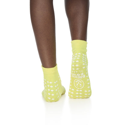 Pillow Paws® Risk Alert® Terries™ Slipper Socks Unisex Adult X-Large All Around Tread Single Patient Use Yellow (700339_CS)