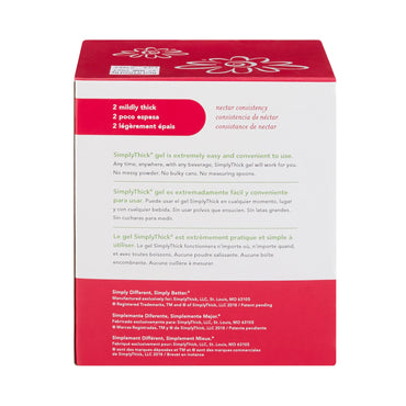 SimplyThick® Easy Mix Food and Beverage Thickener 6 Gram Individual Packet Unflavored Gel IDDSI Level 2 Mildly Thick (1087567_EA)