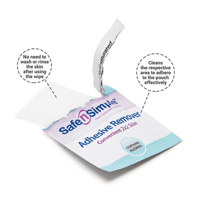 Safe N Simple Adhesive Remover Wipe (895484_BX)