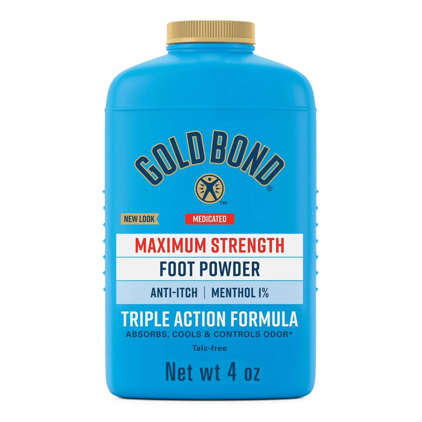 Gold Bond® Maximum Strength Foot Powder 4 oz. Scented Shaker Bottle Menthol 1% (1230684_EA)