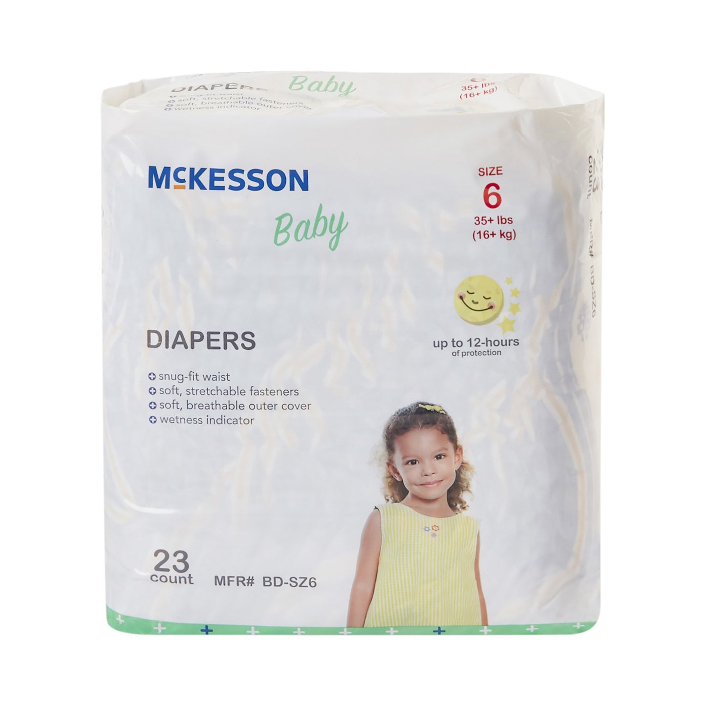 McKesson Unisex Baby Diaper Size 6 Disposable Heavy Absorbency (1144479_BG)
