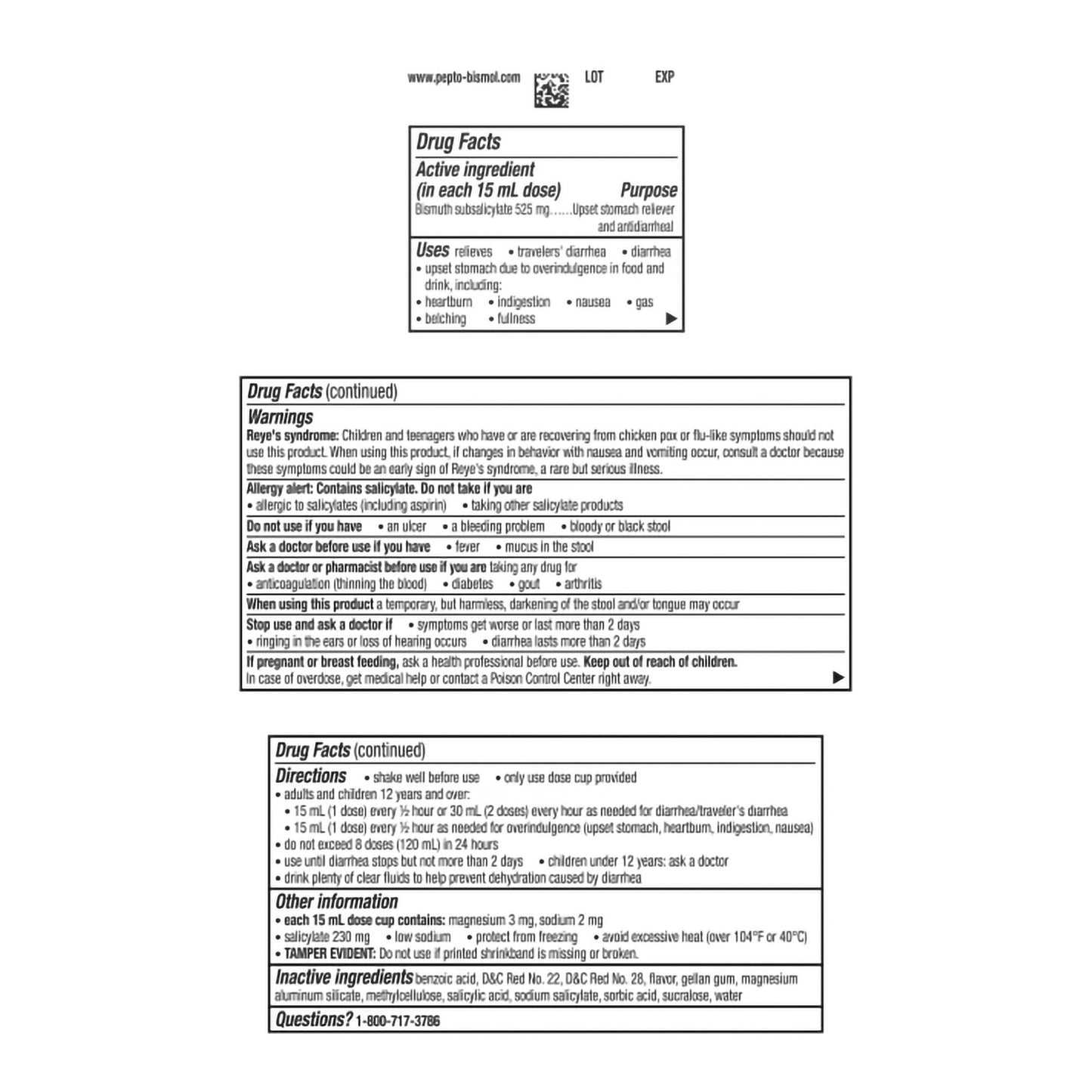 Pepto Bismol® Ultra Anti-Diarrheal 262 mg Strength Liquid 8 oz. (651063_EA)