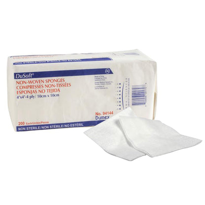 Dusoft Nonwoven Sponge 4 X 4 Inch 4-Ply NonSterile 200 per Pack (645791_CS)