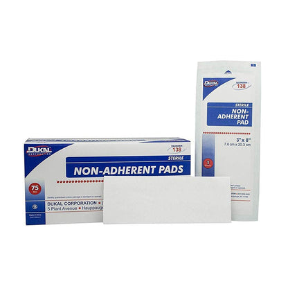 Dukal™ Non-Adherent Dressing 3 X 8 Inch Sterile 1 per Pack (663557_CS)