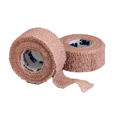 3M™ Coban™ Cohesive Bandage 1 Inch X 5 Yard Self-Adherent Closure Tan NonSterile Standard Compression (481236_CS)