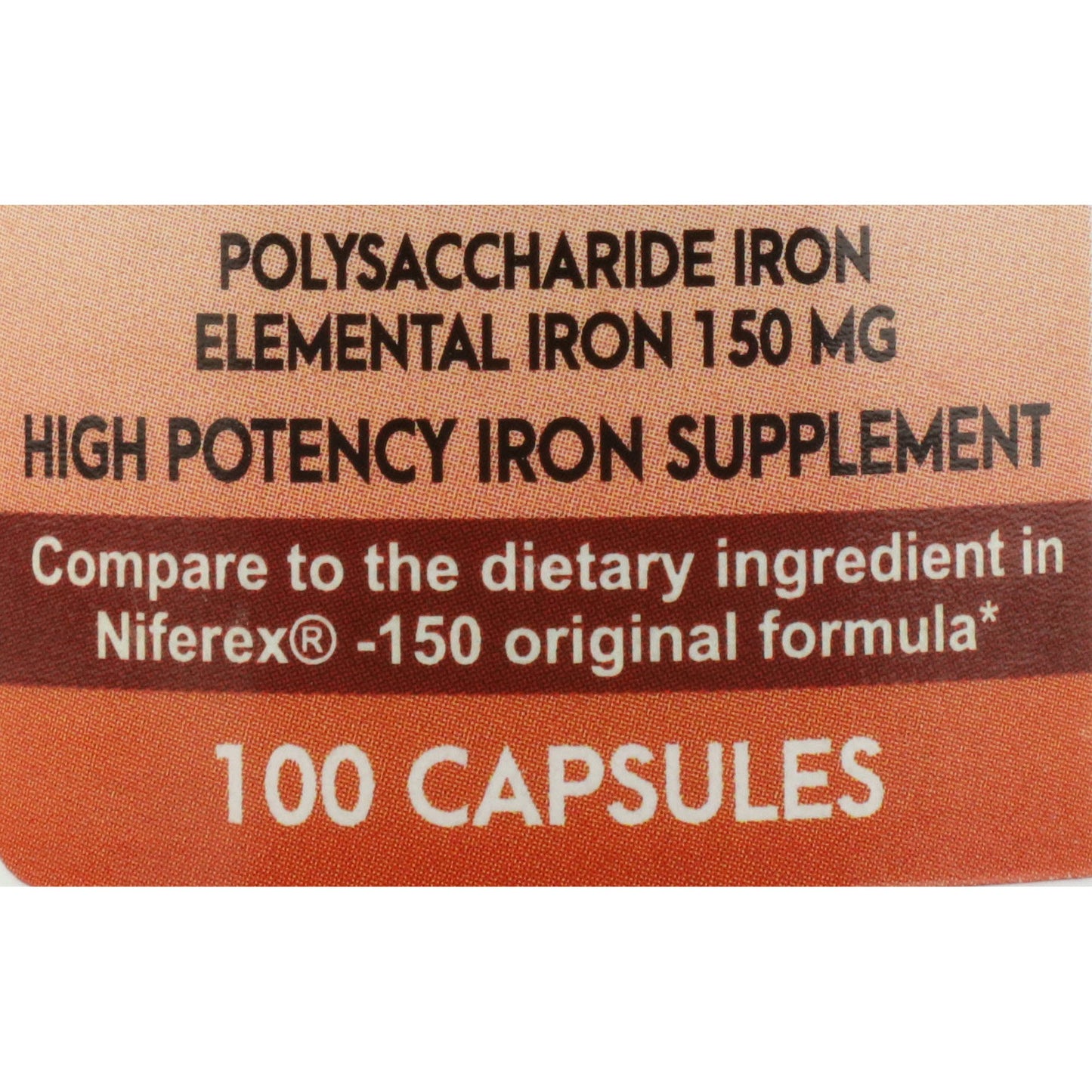 Geri-Care® Mineral Supplement Iron 150 mg Strength Capsule 100 per Bottle (689194_BT)