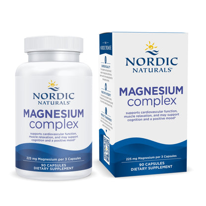 Nordic Naturals® Magnesium Complex Dietary Supplement Magnesium 225 mg Strength Capsule 90 per Bottle (1264953_BT)