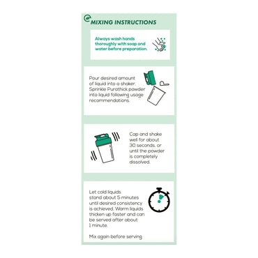 purathick™ Food and Beverage Thickener 4.4 oz. Jar Unflavored Powder IDDSI Level 1 Slightly Thick (1219261_EA)