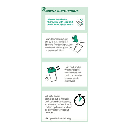 purathick™ Food and Beverage Thickener 4.4 oz. Jar Unflavored Powder IDDSI Level 1 Slightly Thick (1219261_EA)