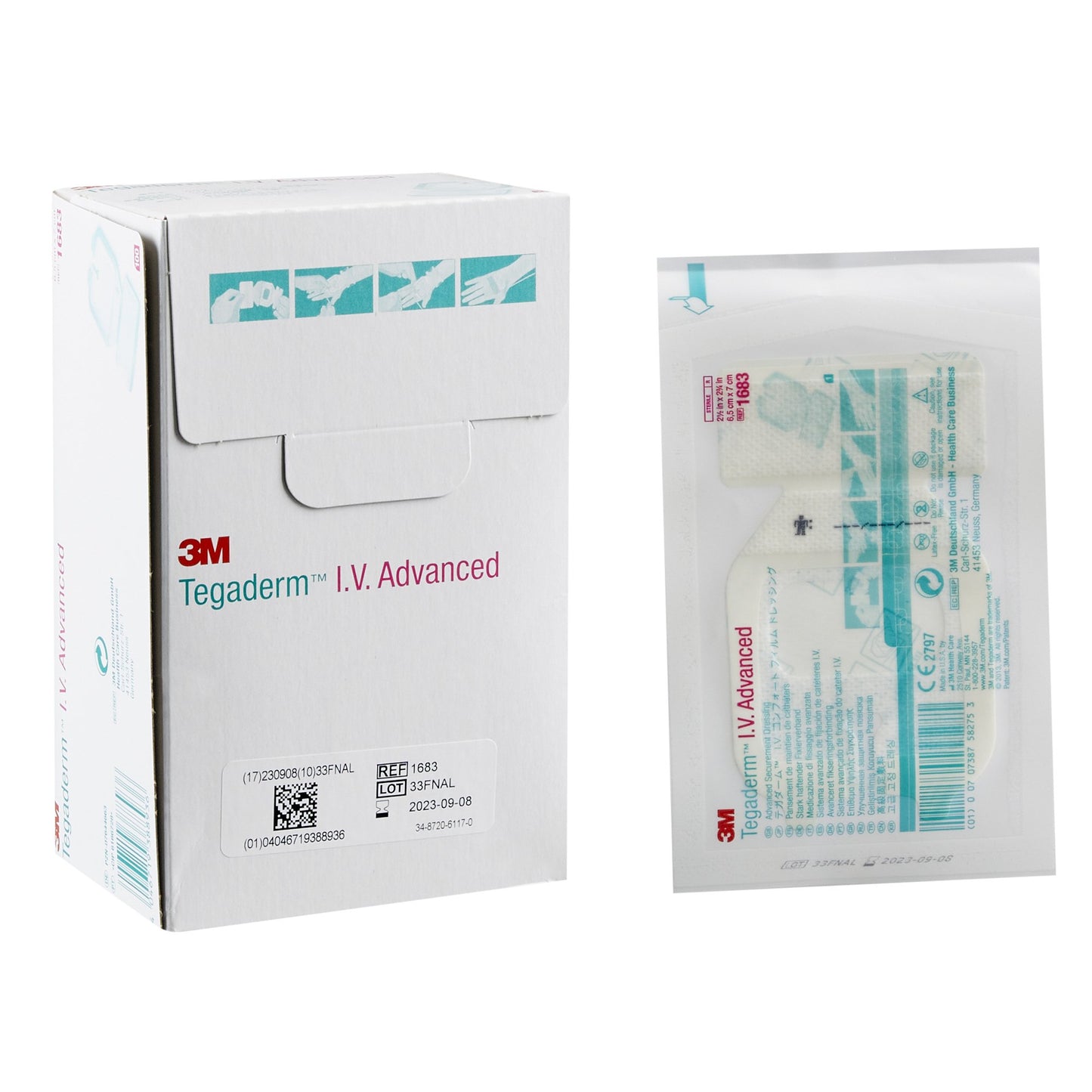 3M™ Tegaderm™ I.V. Dressing Film 2-1/2 X 2-3/4 Inch Sterile (761469_CS)