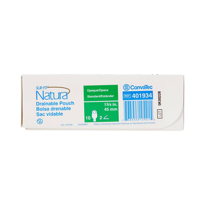 Sur-Fit Natura® Colostomy Pouch Two-Piece System 12 Inch Length Drainable (365743_BX)
