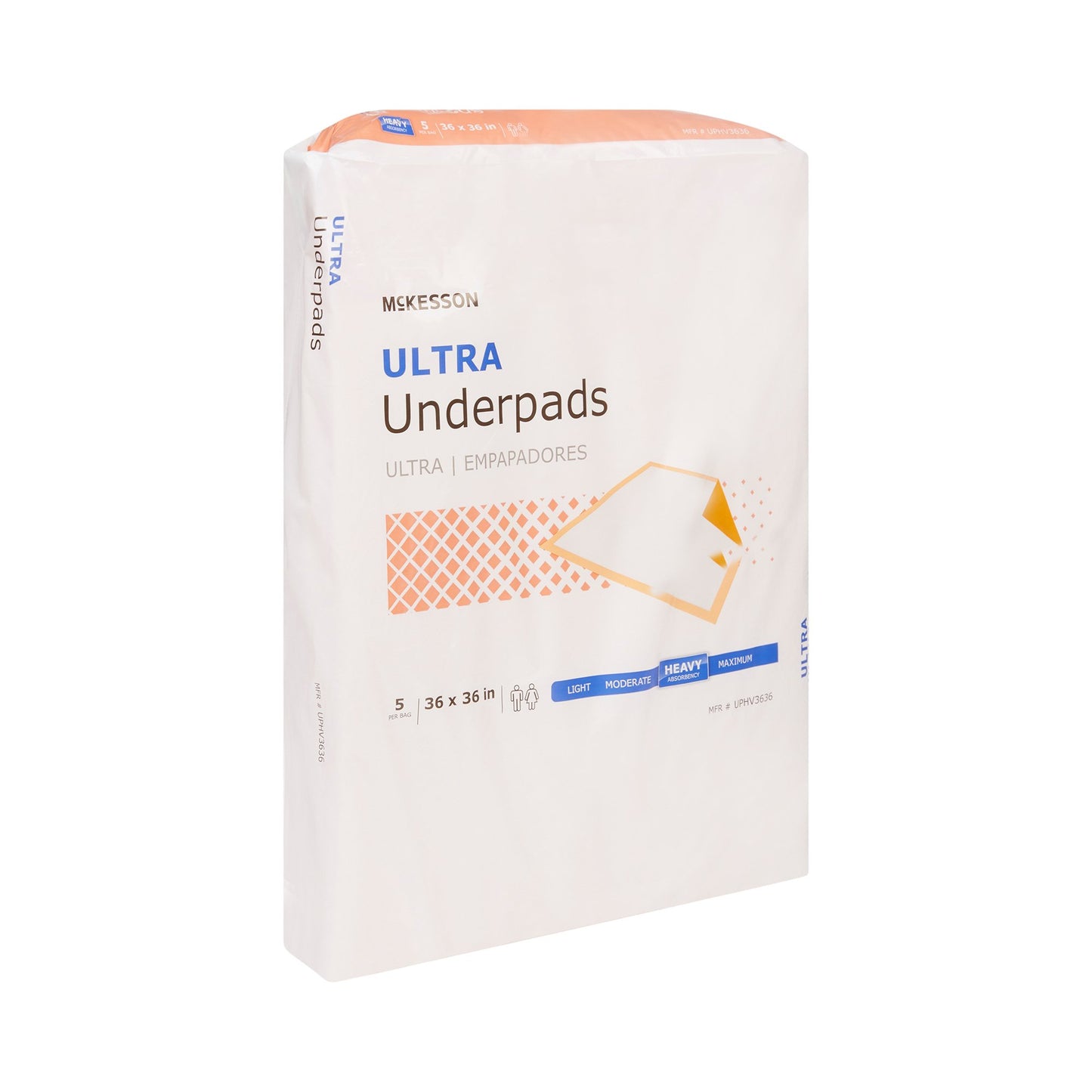 McKesson Ultra Disposable Underpad 36 X 36 Inch Fluff / Polymer Heavy Absorbency (724038_BG)