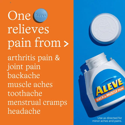 Aleve® Back Pain Relief 220 mg Strength Naproxen Sodium Tablet 24 per Bottle (1229958_BT)