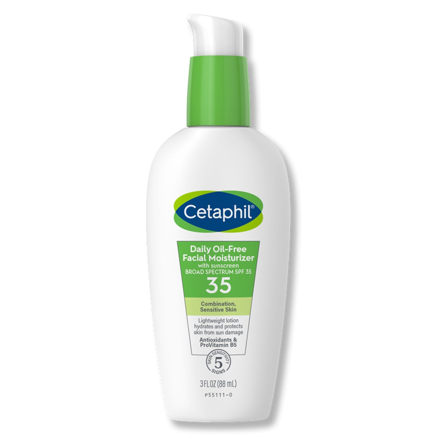 Cetaphil® Daily Oil-Free Facial Moisturizer with Sunscreen 3 oz. Pump Bottle Unscented Lotion (1230046_EA)