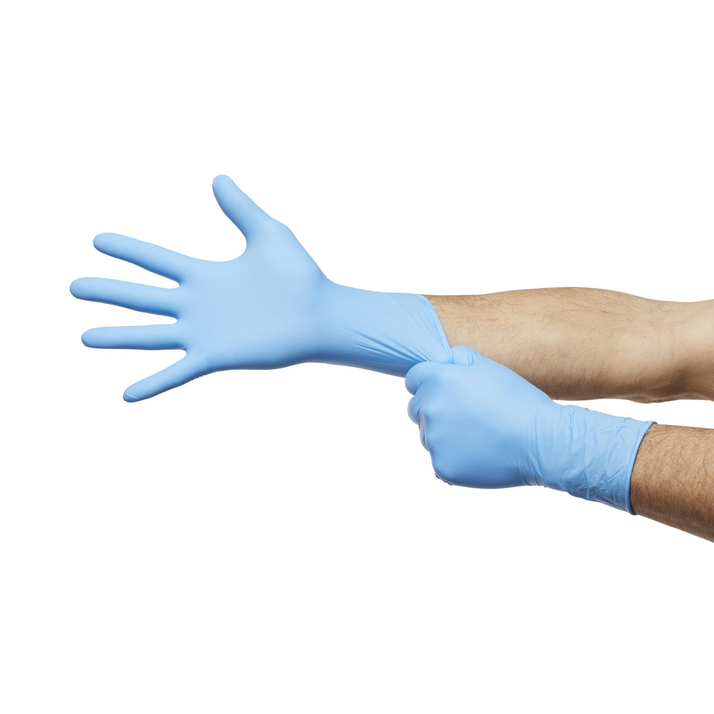 McKesson Confiderm® 6.5CX Exam Glove Medium NonSterile Nitrile Extended Cuff Length Textured Fingertips Blue Chemo Tested (921607_BX)