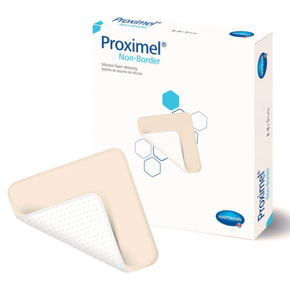 Proximel® Non-Border Foam Dressing 8 X 8 Inch Without Border Waterproof Backing Silicone Face Square Sterile (1242739_EA)