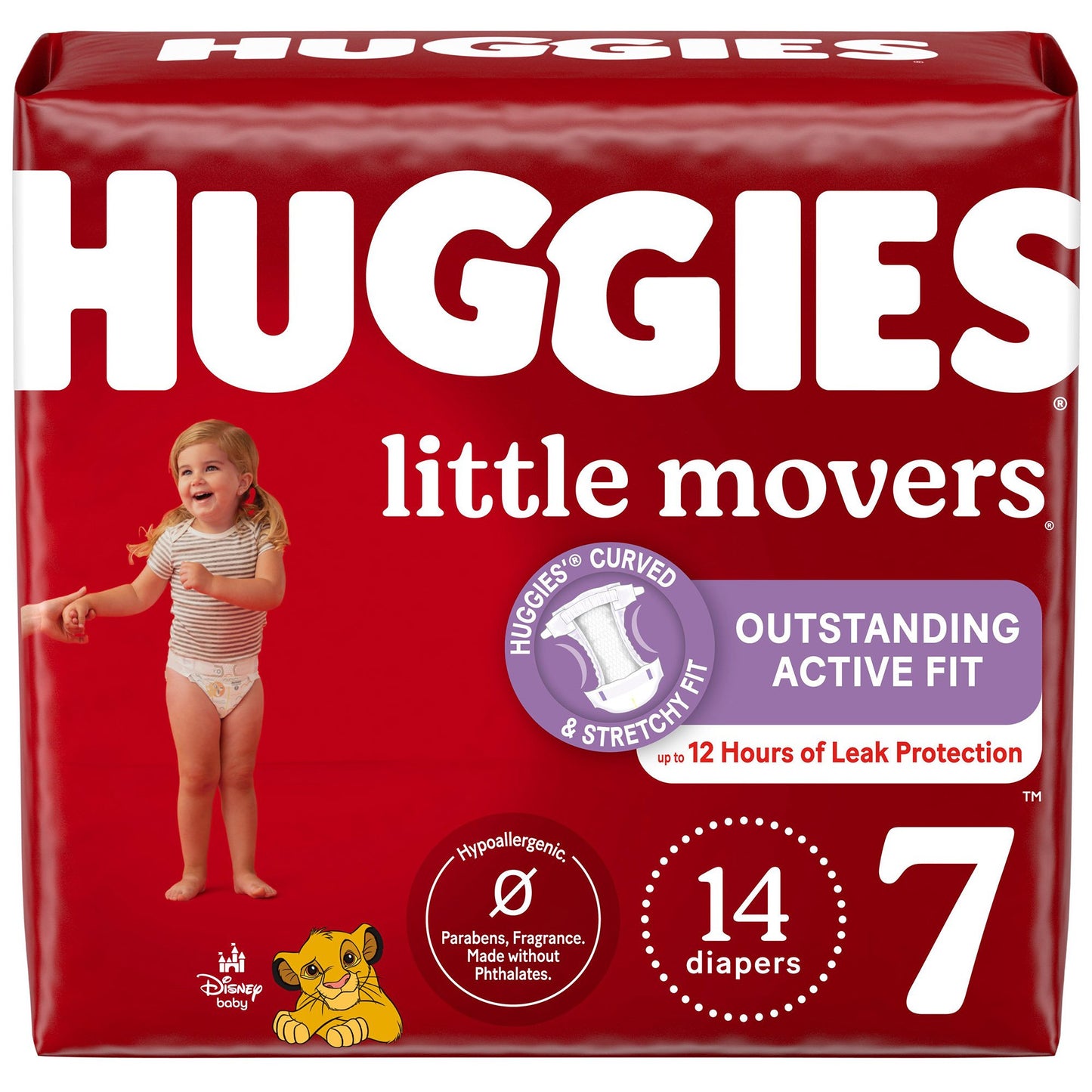 Huggies® Little Movers Unisex Baby Diaper Size 7 Disposable Moderate Absorbency (1254303_PK)