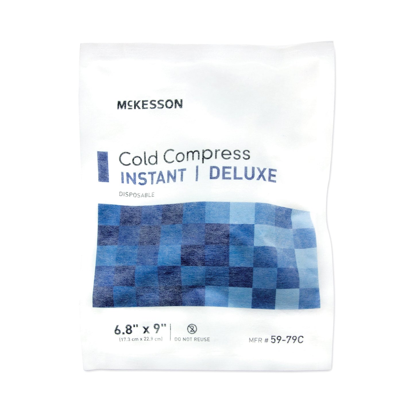McKesson Deluxe Instant Cold Pack General Purpose Large 6-4/5 X 9 Inch Fabric / Calcium Ammonium Nitrate / Water Disposable (521483_CS)