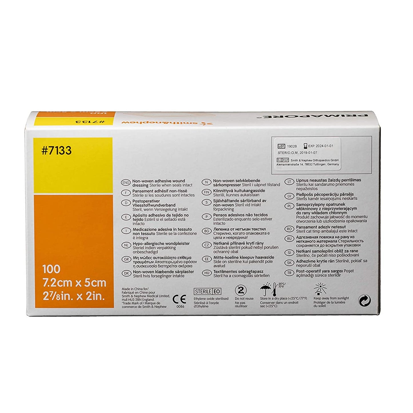 Primapore Island Dressing 2 X 3 Inch Rectangle Sterile Film Backing (899065_EA)