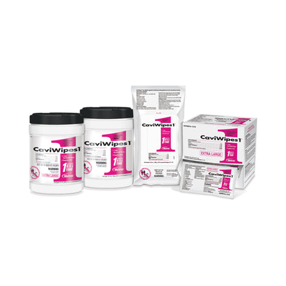 CaviWipes1™ Surface Disinfectant Premoistened Alcohol Based Manual Pull Wipe 45 Count Soft Pack Alcohol Scent NonSterile (872154_CS)