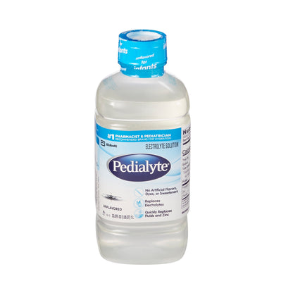 Pedialyte® Classic Oral Electrolyte Solution Unflavored 33.8 oz. Electrolyte (200307_CS)