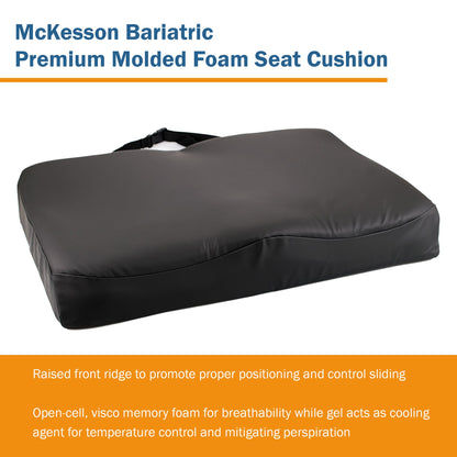 McKesson Contoured Seat Cushion 24 W X 18 L X 3 D Inch Molded Foam (1065587_CS)