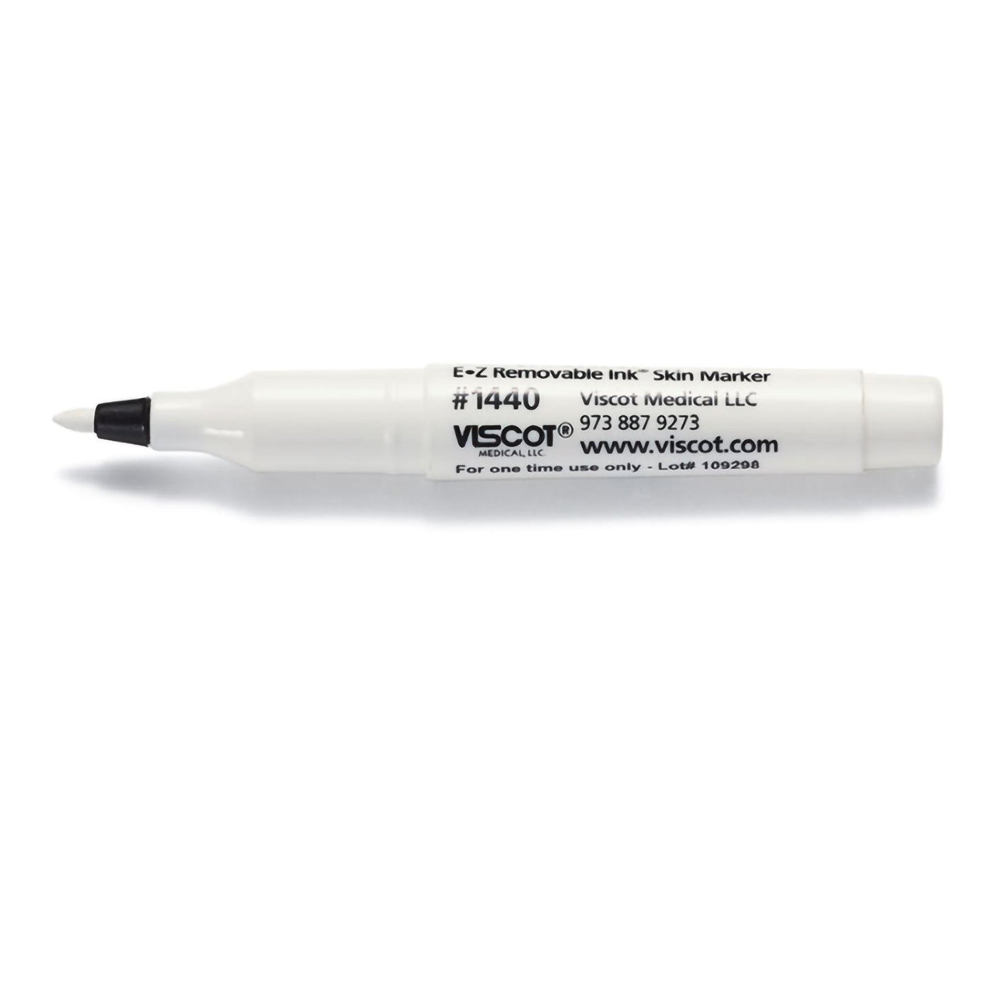 EZ Removable Ink® Skin Marker White Ink NonSterile Mini Regular Tip (1255926_BX)