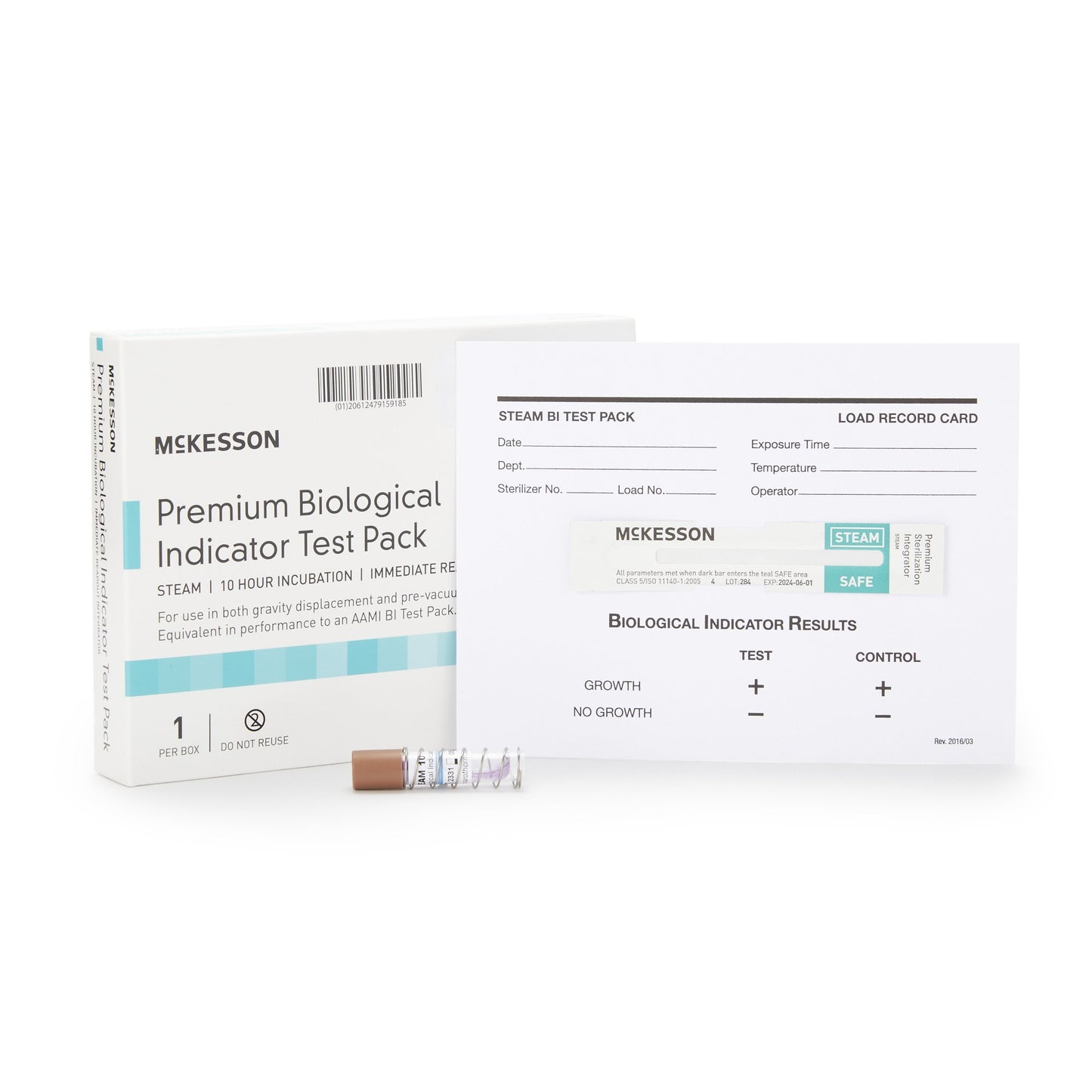 McKesson Sterilization Biological Indicator Pack Steam (524875_CS)