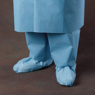 Halyard Shoe Cover One Size Fits Most Shoe High Without Tread Blue NonSterile (188623_CS)