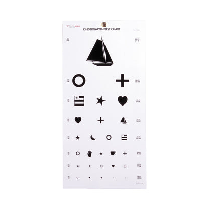 McKesson Preschool Eye Test Chart 20 Foot Distance Acuity Test (1038454_BG)