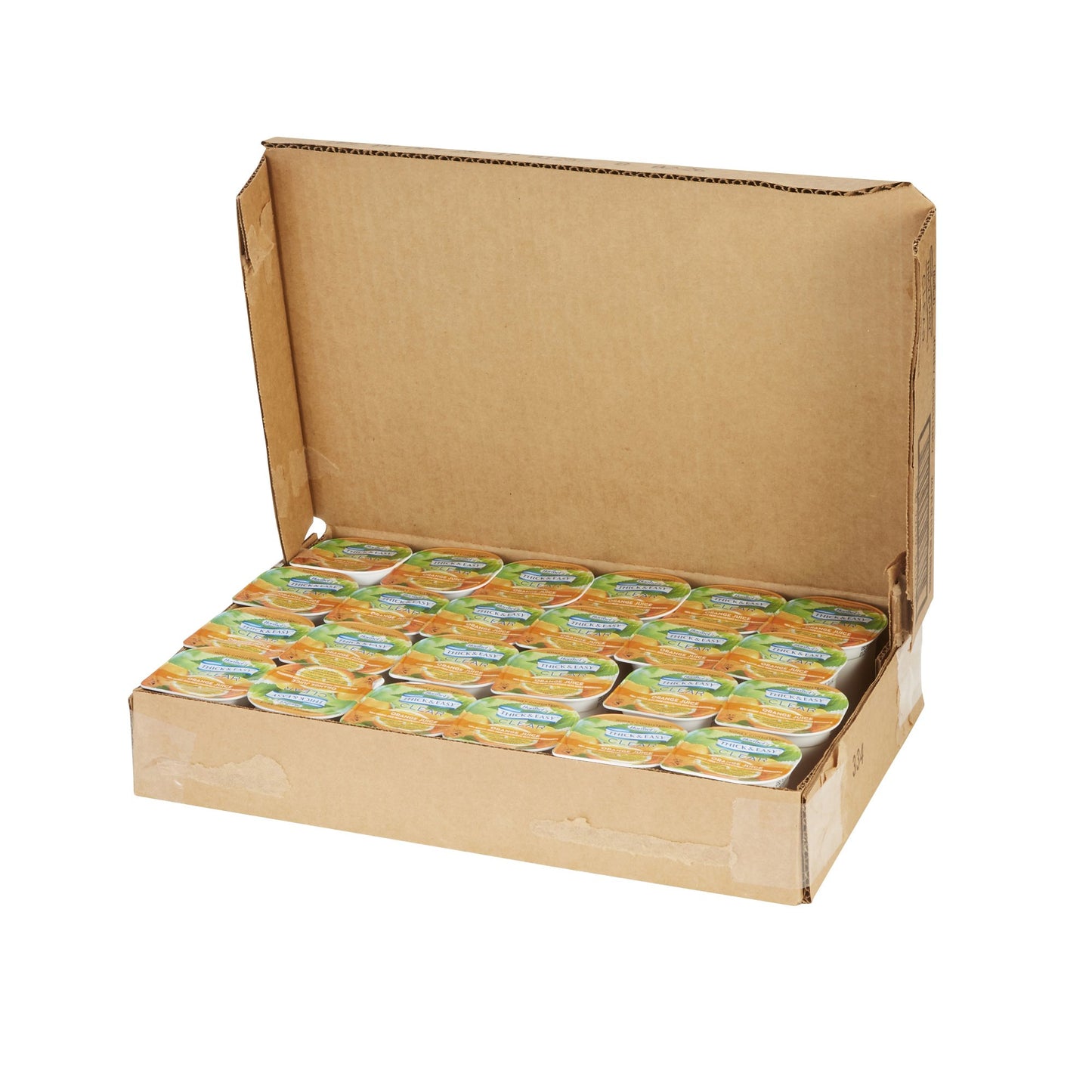 Thick & Easy® Thickened Beverage 4 oz. Portion Cup Orange Flavor Liquid IDDSI Level 3 Moderately Thick/Liquidized (690739_CS)